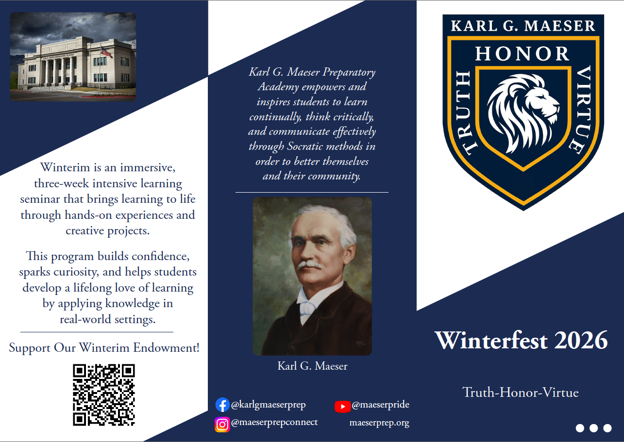Winterfest 2026 tri-fold brochure