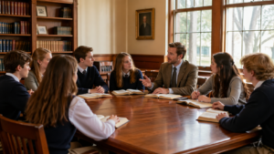 Students Engaged in Virtue-Based Learning