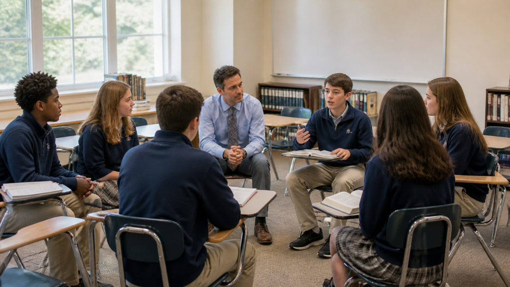 Students Engaged in Active Learning Classroom