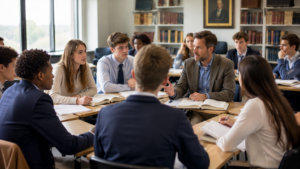 Classical Charter School Classroom Discussion
