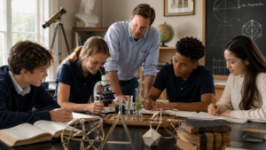 Students Exploring Science Through Classical Education