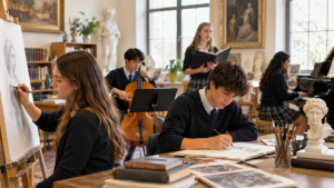 Students Exploring Beauty Through the Arts